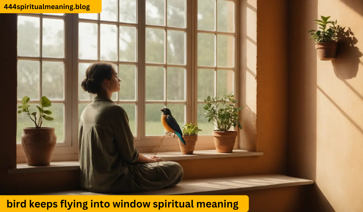 Bird keeps flying into window spiritual meaning